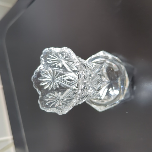 1980s Vintage Cut Crystal Toothpick Holder - Picture 3 of 8